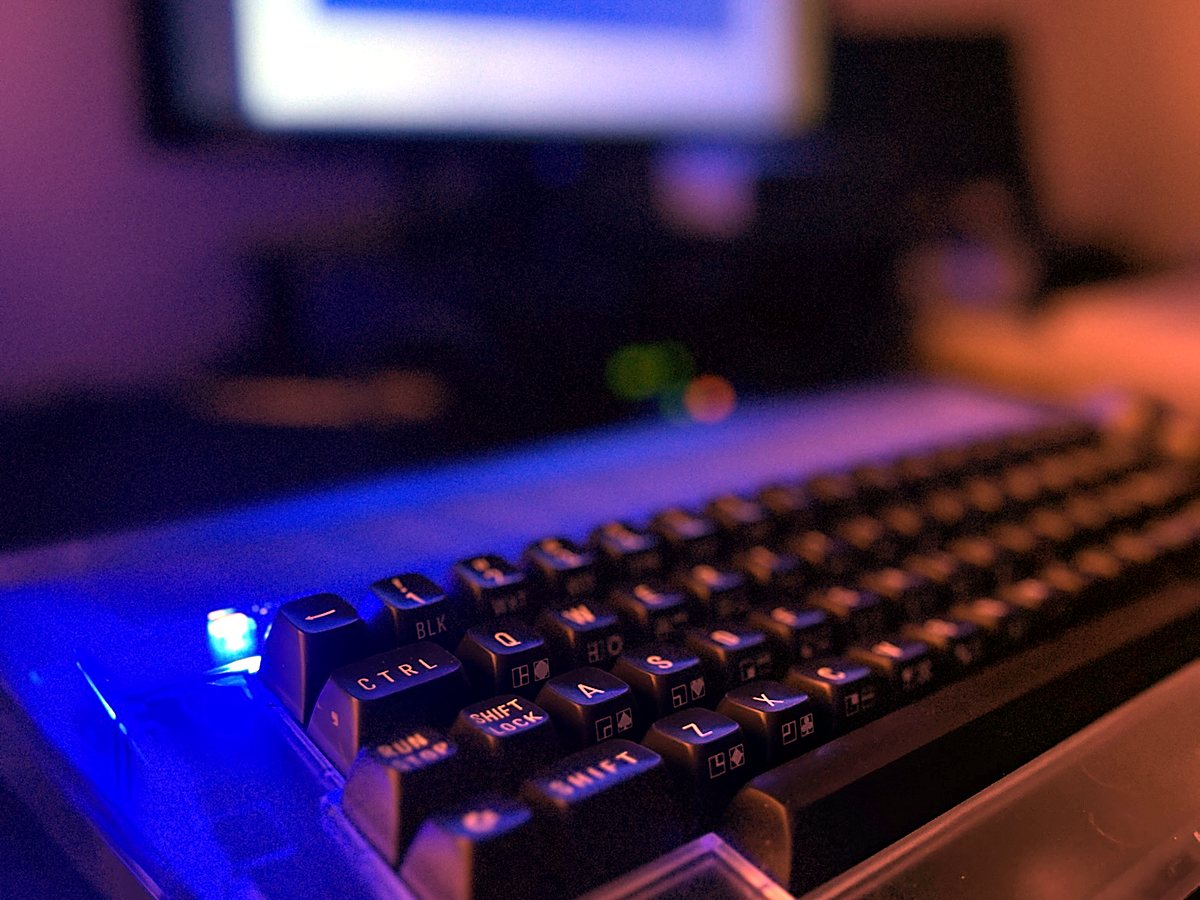 Late night, blue glow