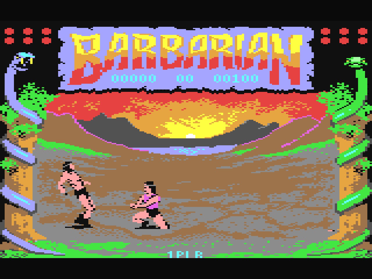 Barbarian: The Ultimate Warrior (C64, 1987) screenshot