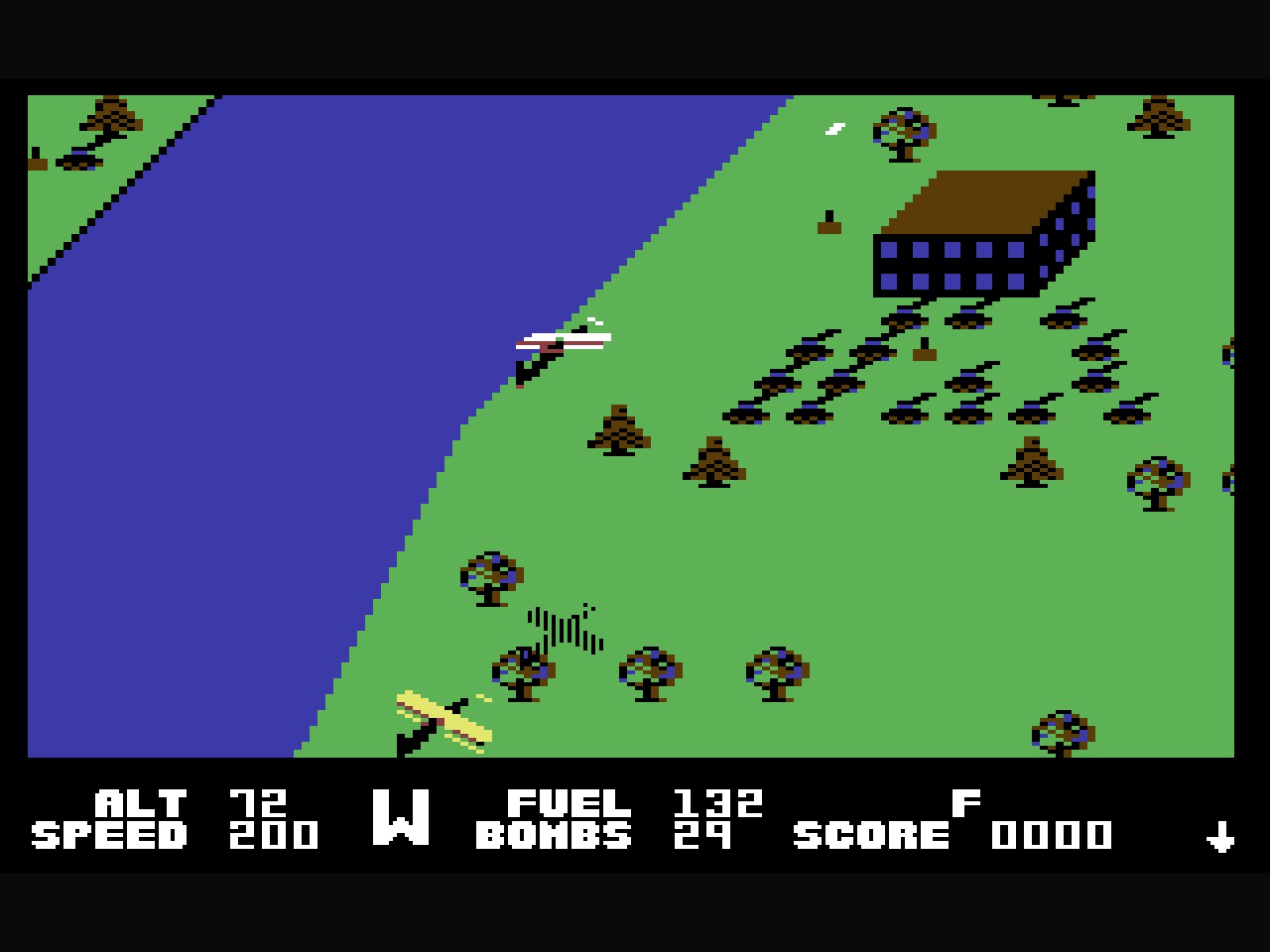 Blue Max (C64, 1983) screenshot
