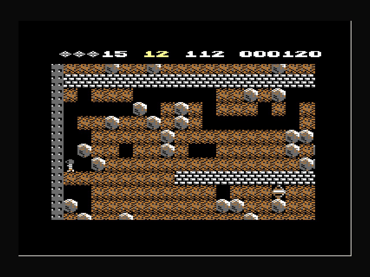 Boulder Dash (C64, 1984) screenshot
