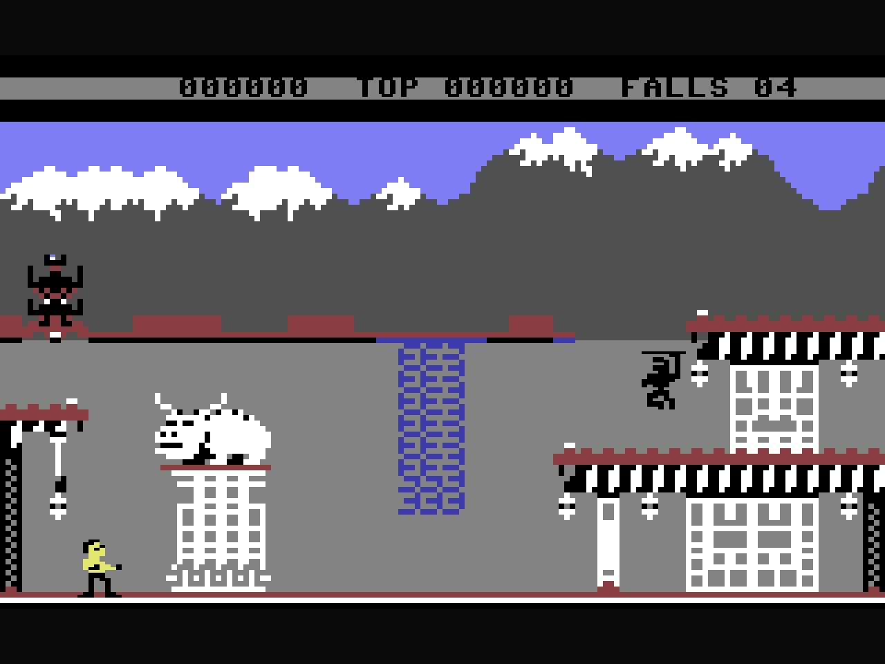 Bruce Lee (C64, 1984) screenshot