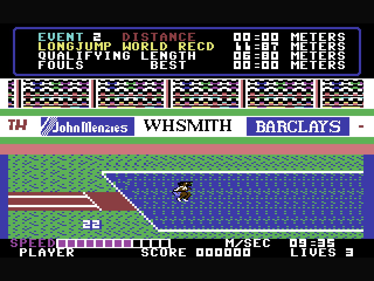 Daley Thompson's Decathlon (C64, 1984) screenshot