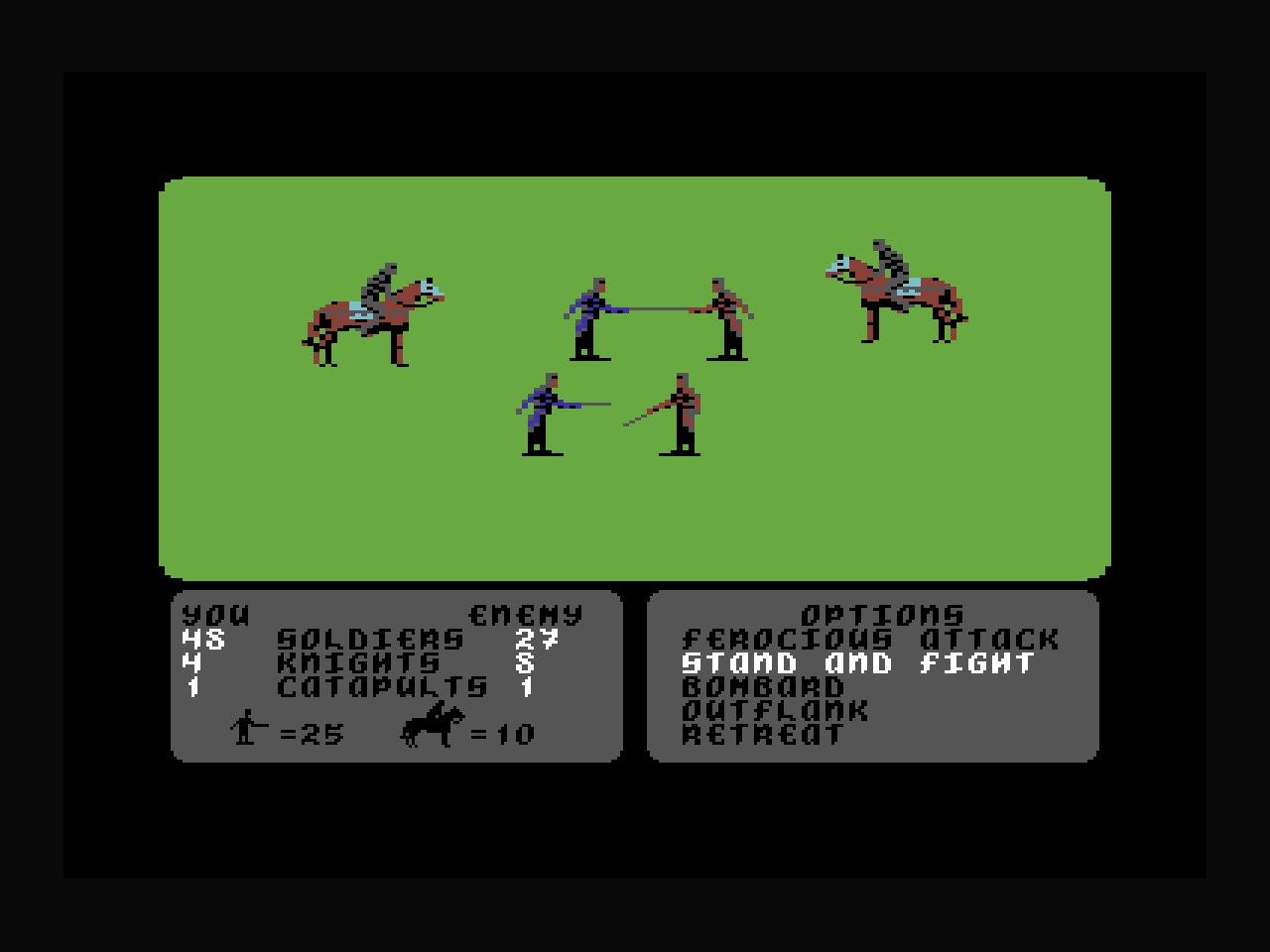 Defender of the Crown (C64, 1987) screenshot