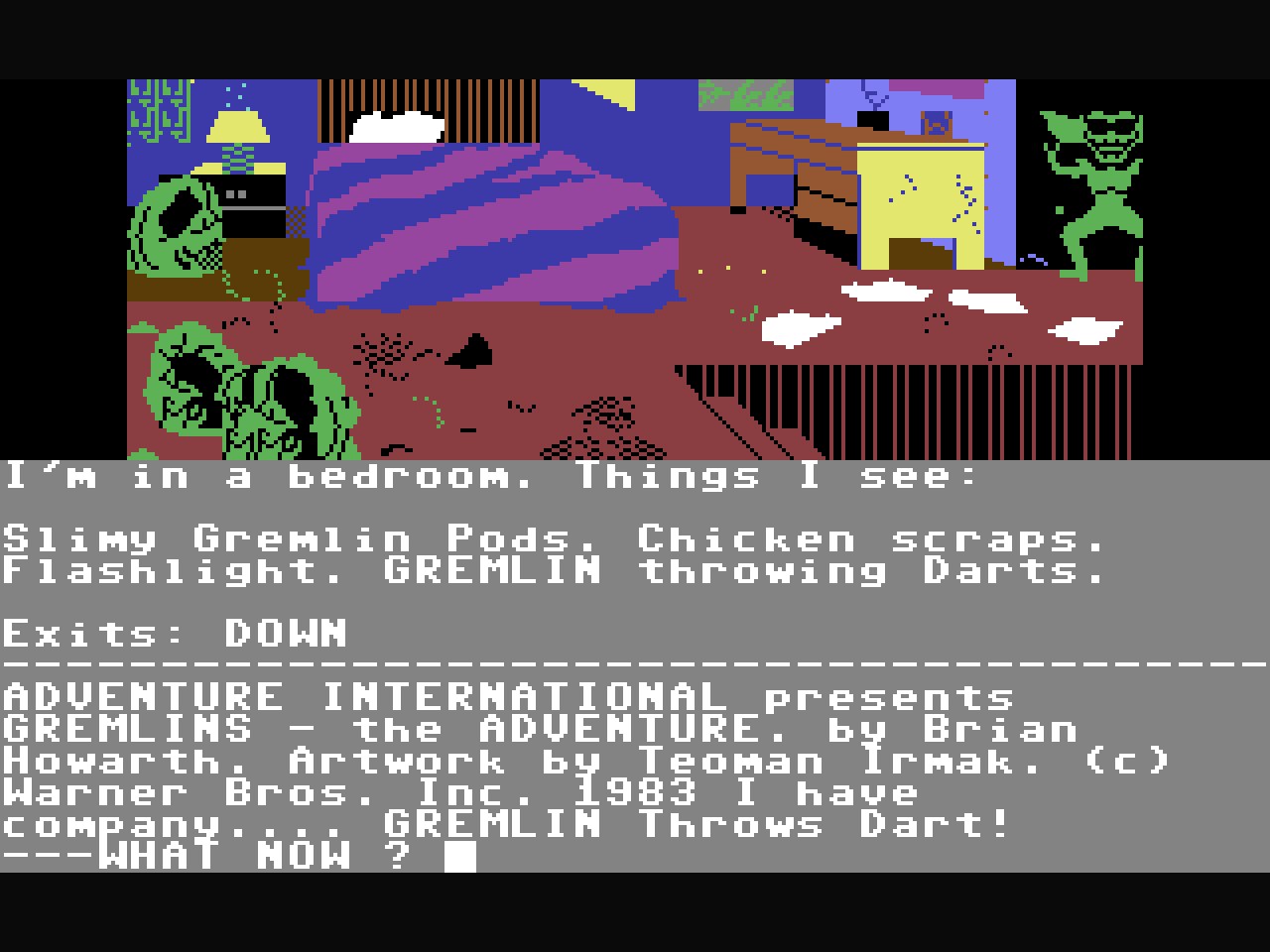 Gremlins: The Adventure (C64, 1985) screenshot