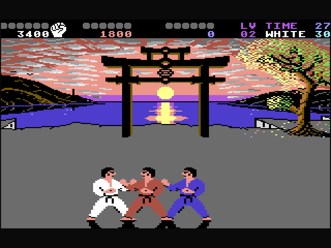 IK+ (C64, 1987) screenshot