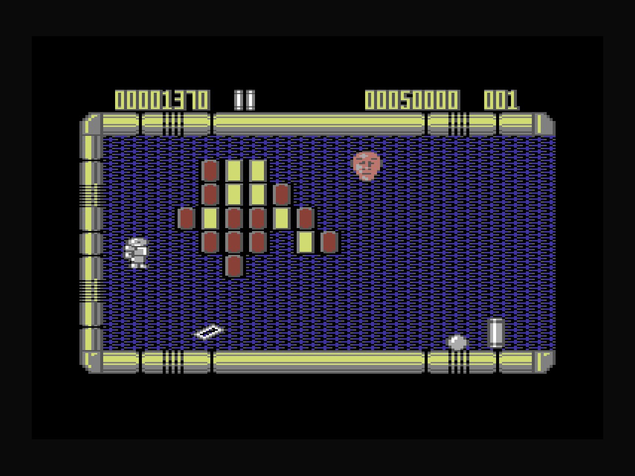 Krakout (C64, 1987) screenshot