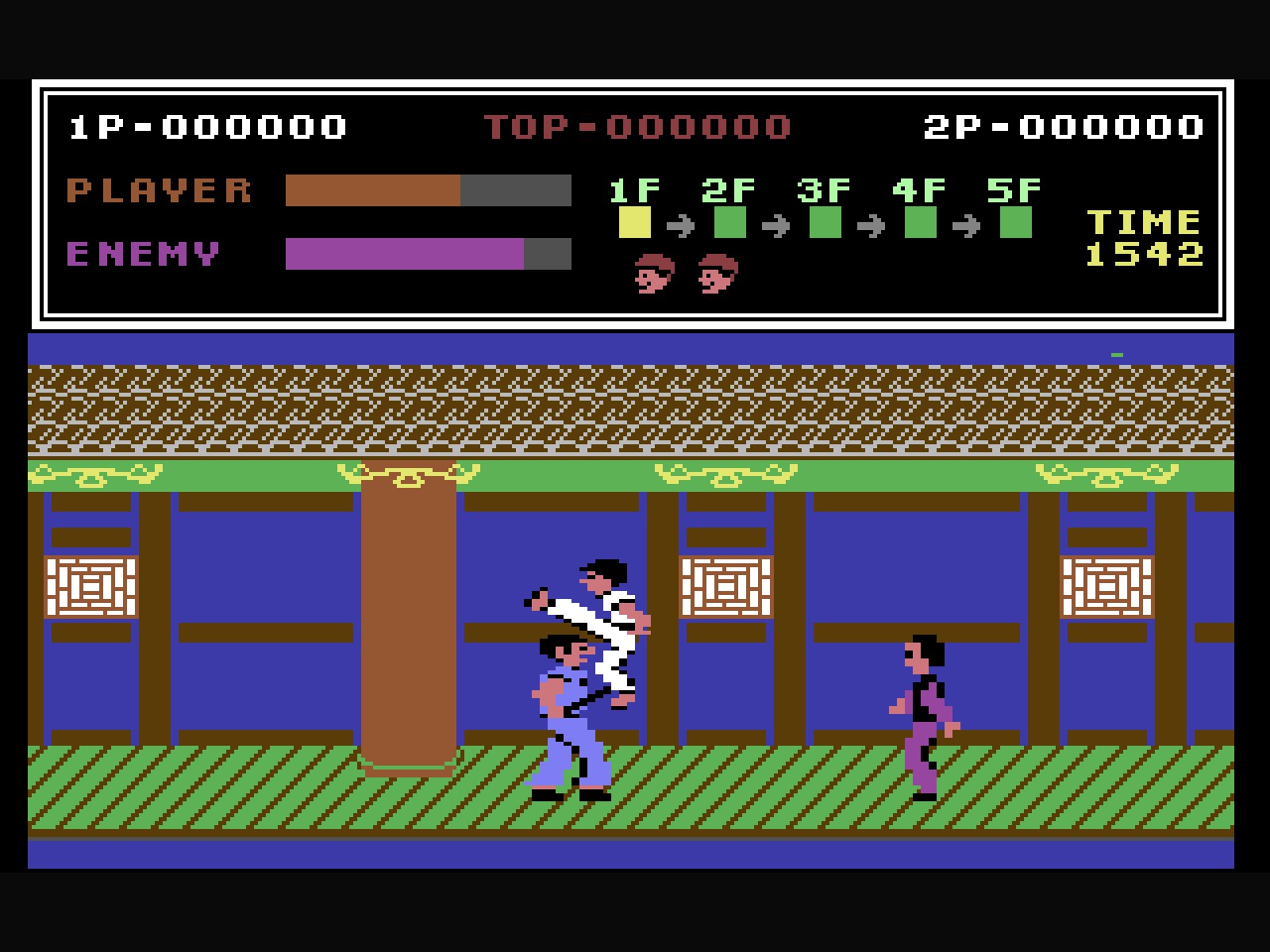 Kung-Fu Master (C64, 1985) screenshot