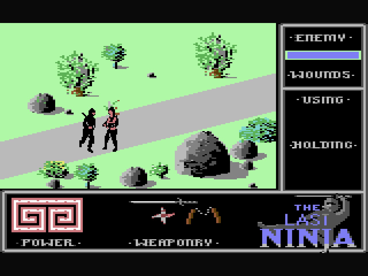 The Last Ninja (C64, 1987) screenshot