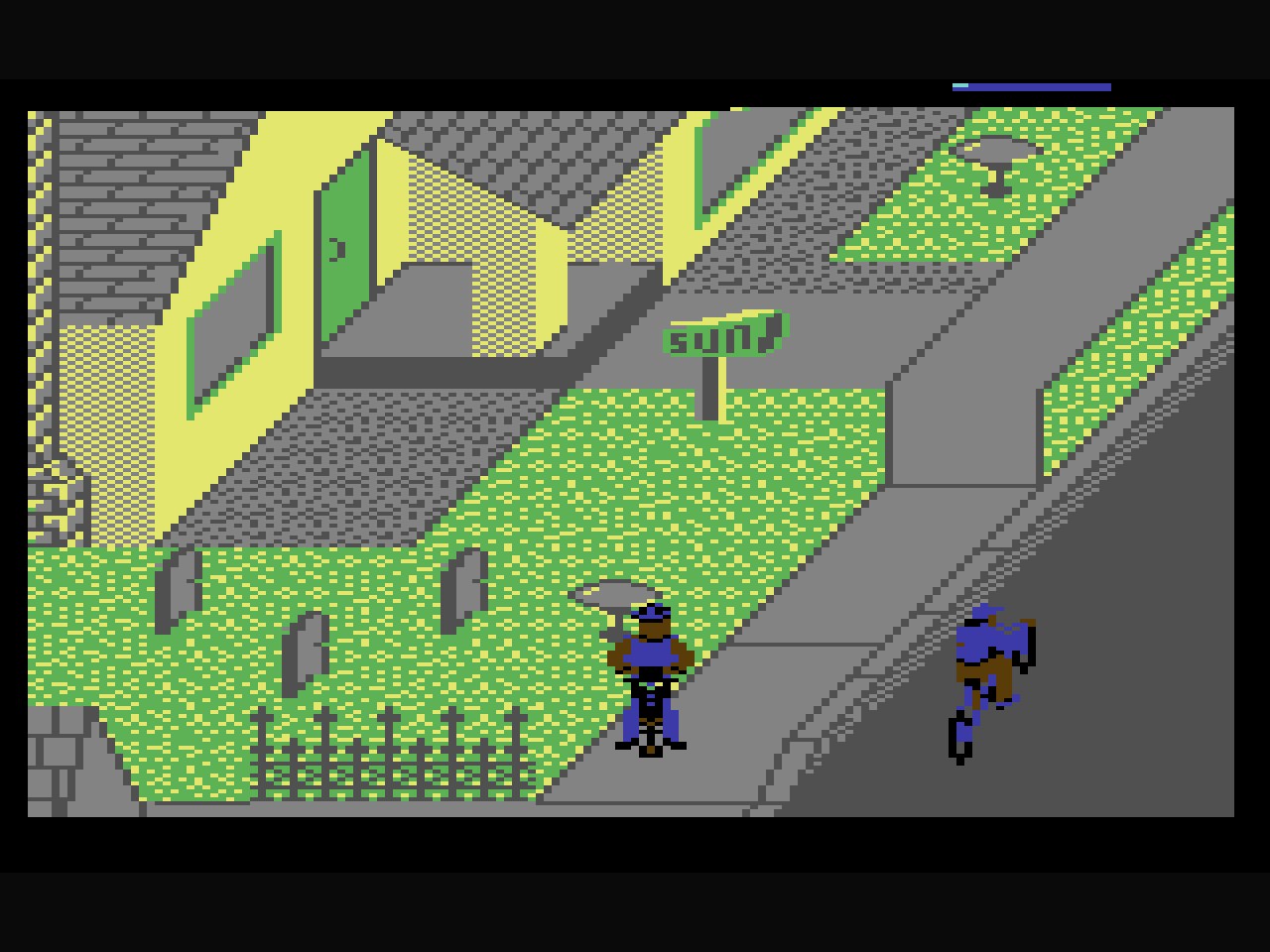 Paperboy (C64, 1986) screenshot