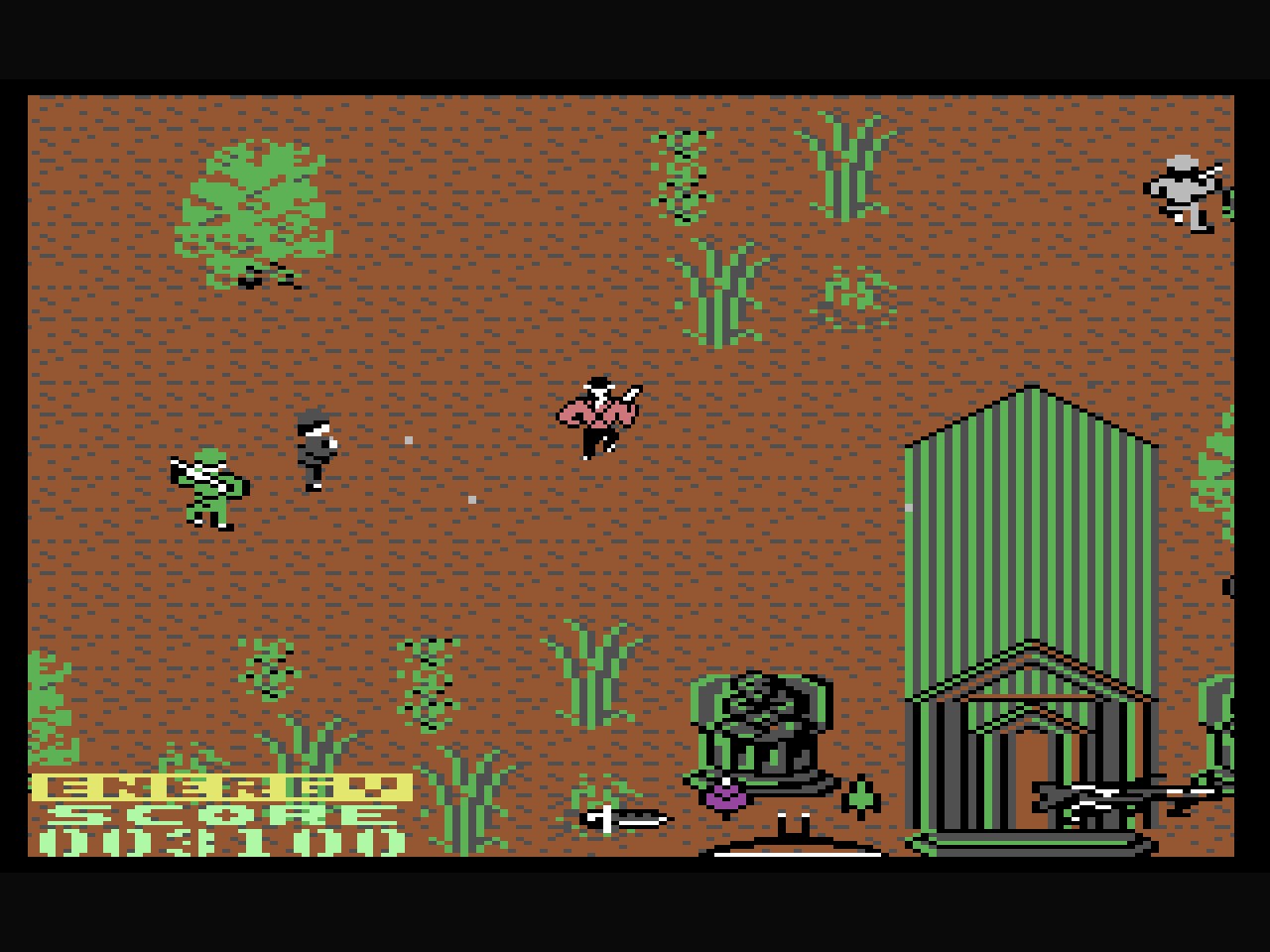 Rambo: First Blood Part II (C64, 1985) screenshot