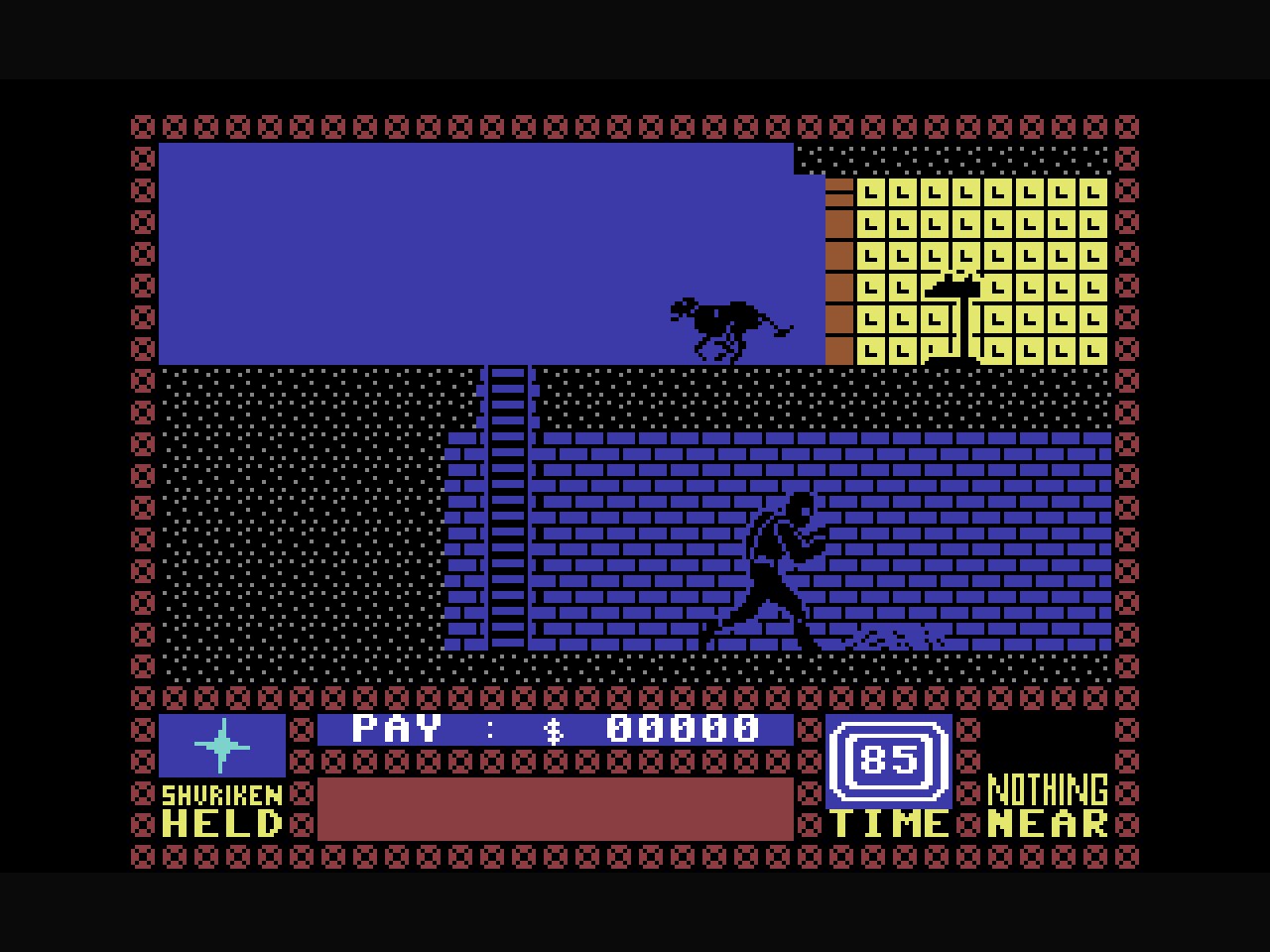 Saboteur (C64, 1986) screenshot