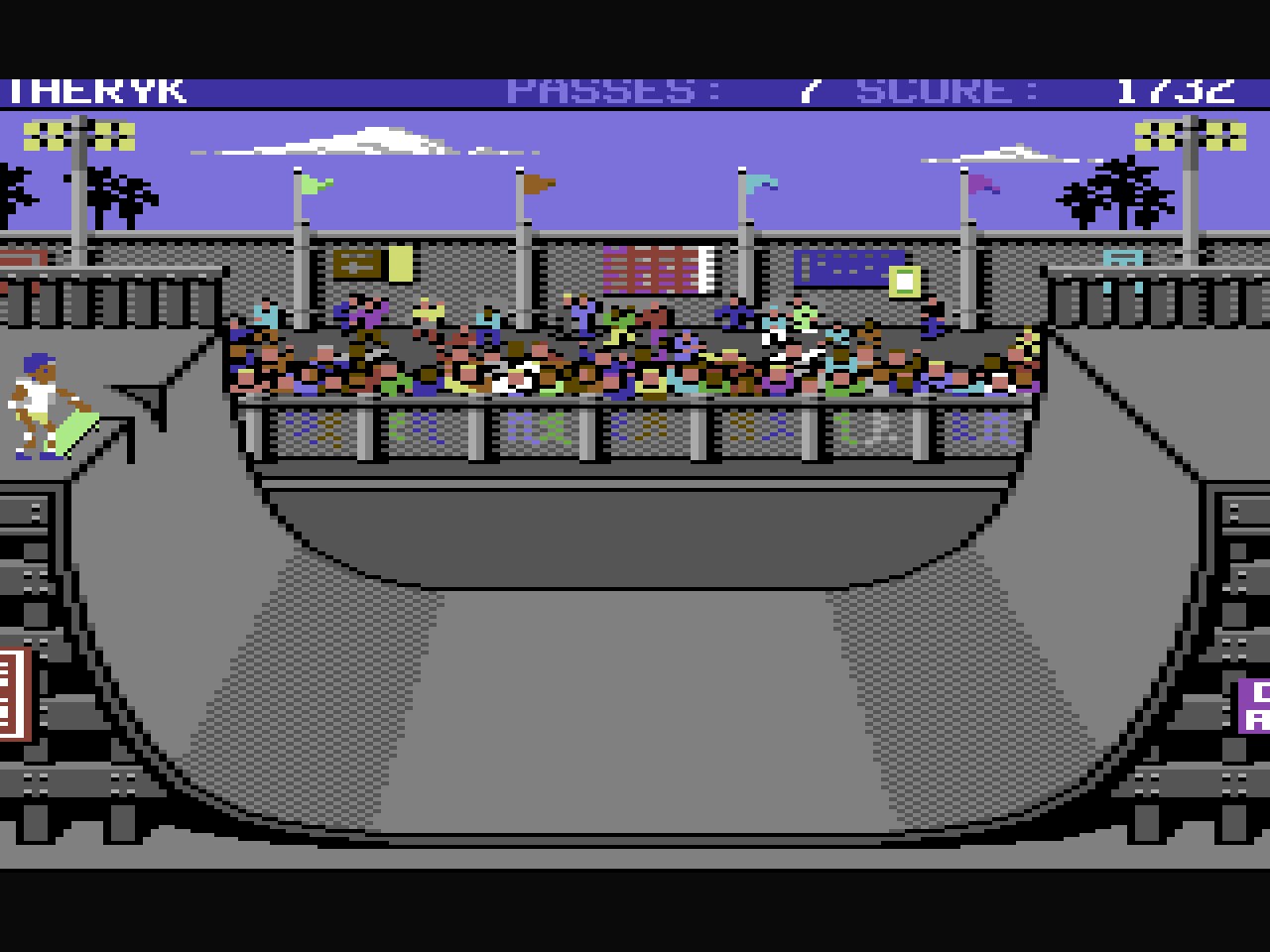 Skate or Die (C64, 1987) screenshot
