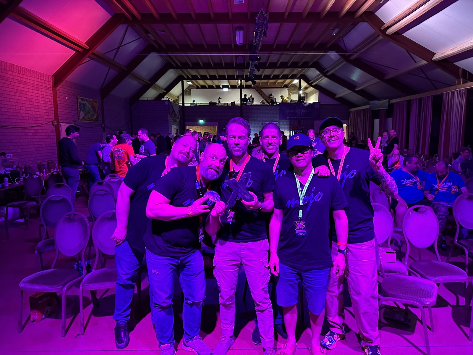 The Mojo crew with the second place trophy at X'2023
